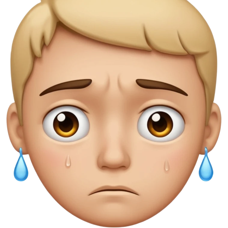 Sad face emoji