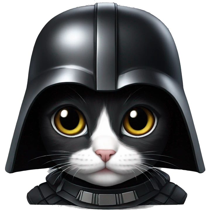 darth vader kitten with helmet emoji