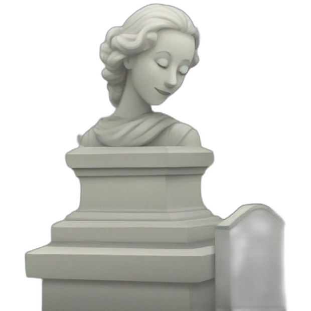 genealogists in a cemetery emoji