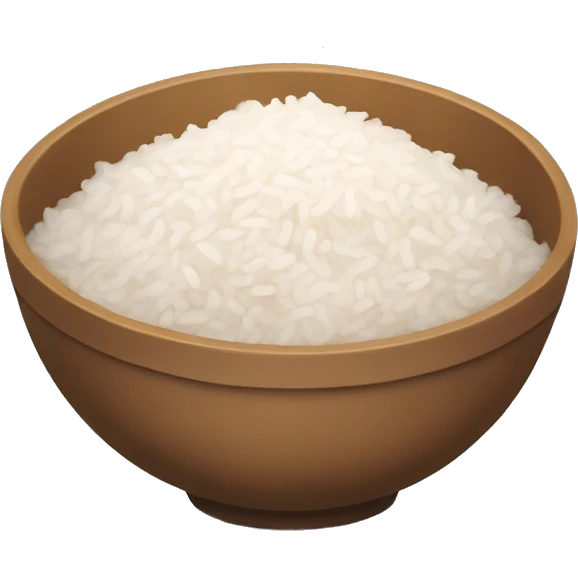 Steamy rice bowl emoji