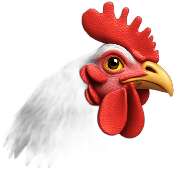 Gallo rojo emoji