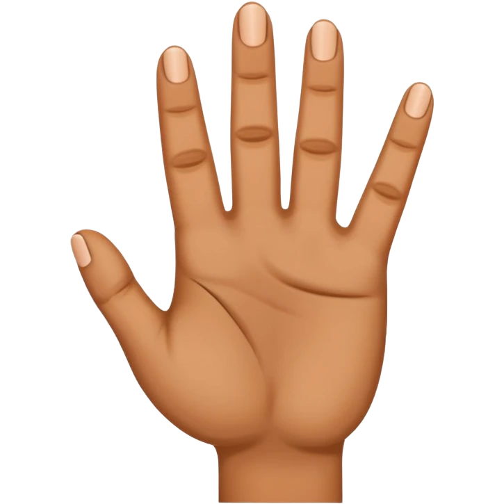 4 fingers thumb inwards emoji