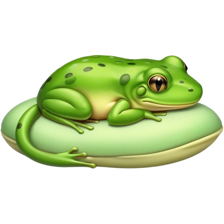 Sleeping frog emoji