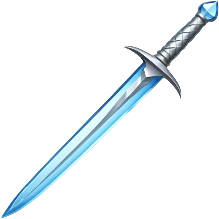 dagger which has water in the sharp part 
 emoji