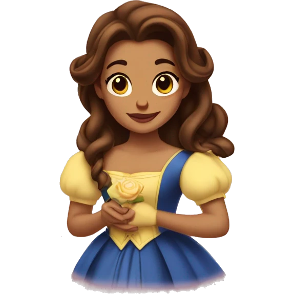 beauty and the beast belle emoji