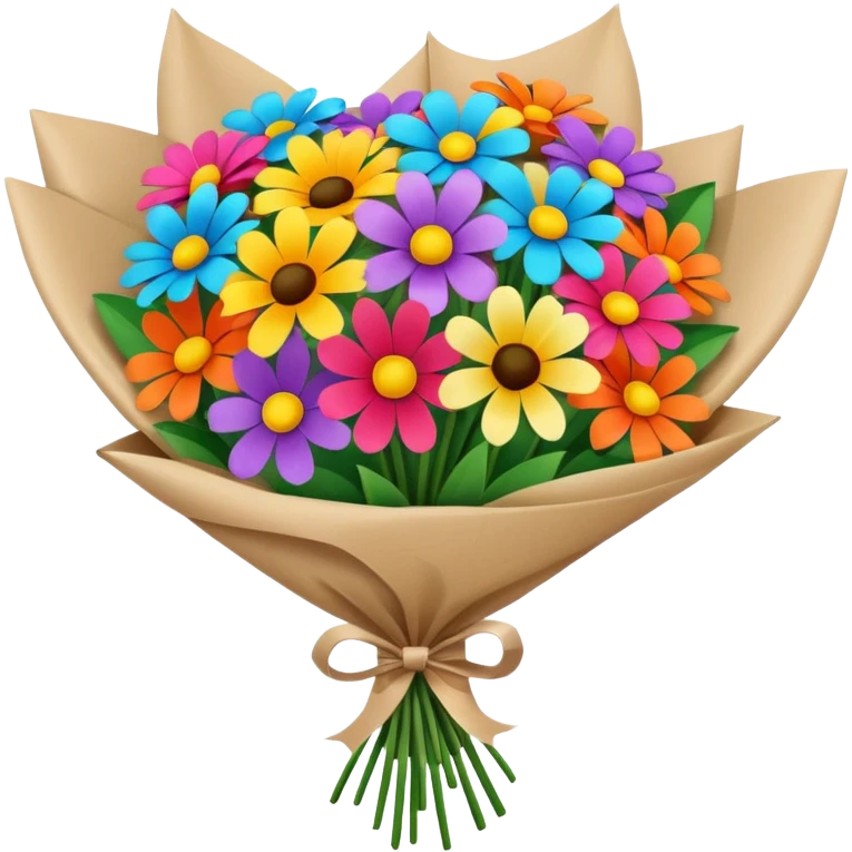 Bouquet Flower Wrap emoji