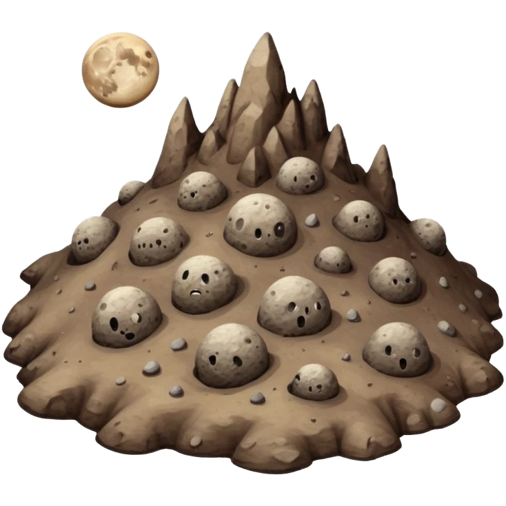 shit on moon  emoji