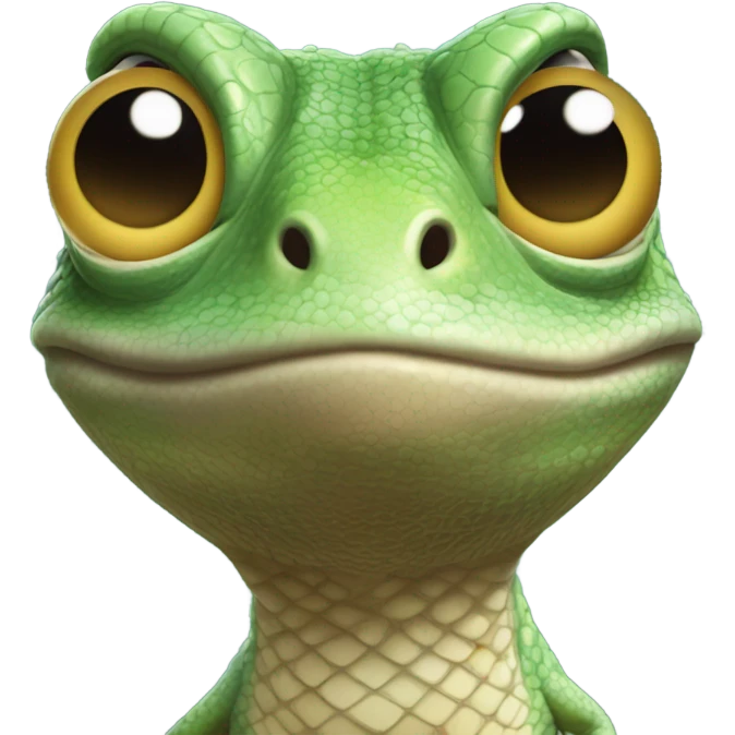 Questioning lizard emoji