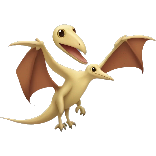Pterodactyl holding a baby emoji