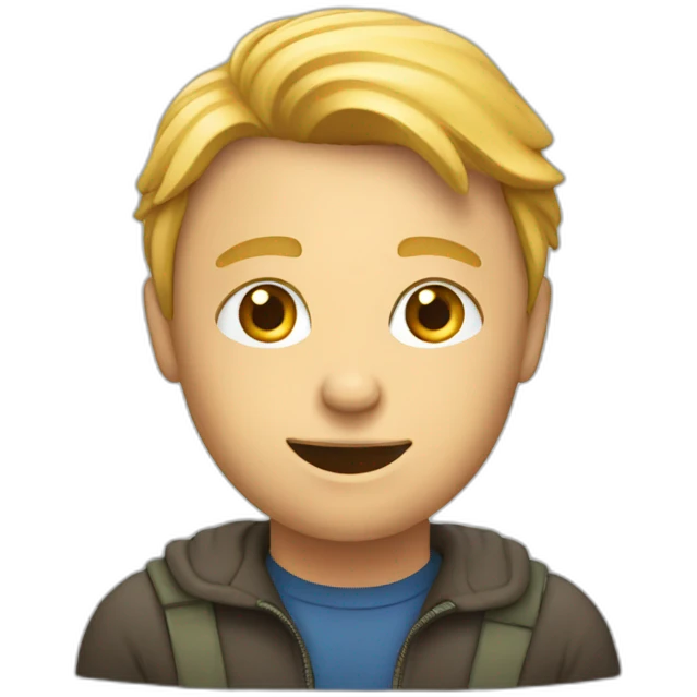 personne qui fait de la communication emoji