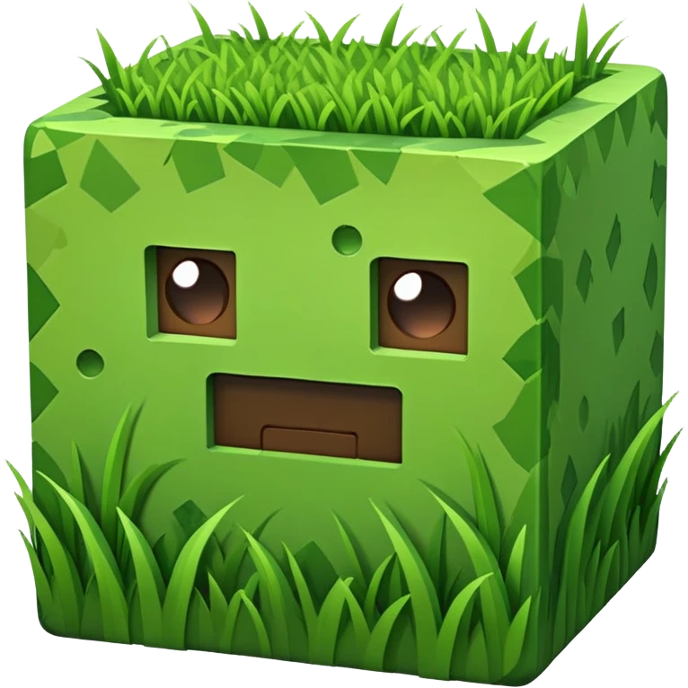 Minecraft grass block emoji