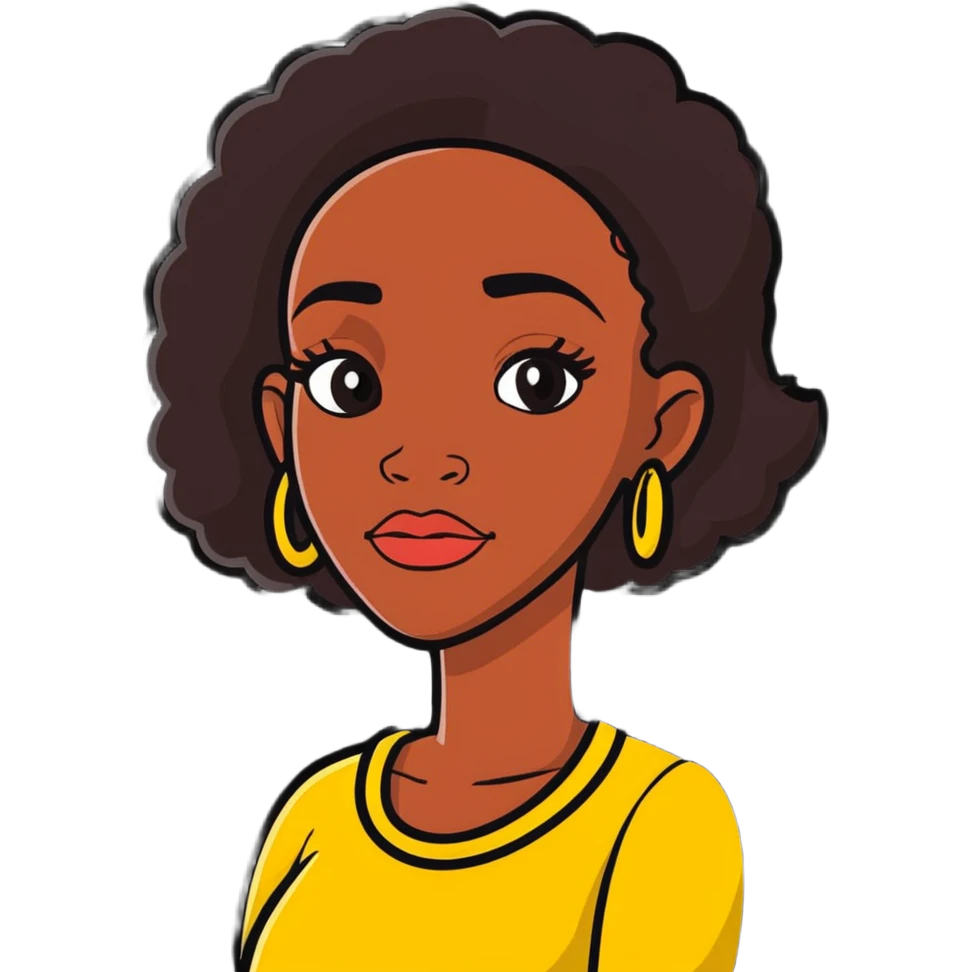 Jamaican woman giving the side eye emoji