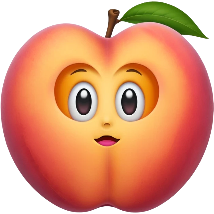 Penis and peach hole emoji