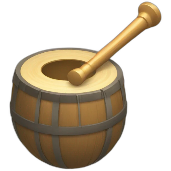 gong with mallet emoji