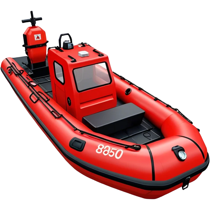 Rescue Boat - Zodiac Pro 850 (Model Year: 2022) (Iconic colour: Red and black) emoji