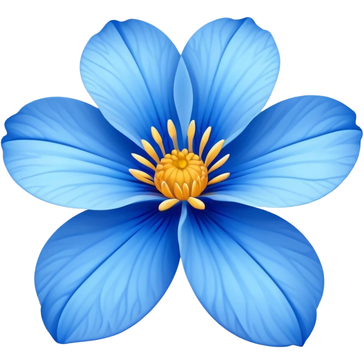 Blue flower emoji