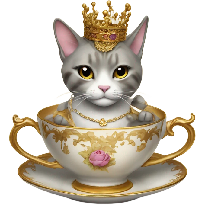 royal cats drinkin tea emoji