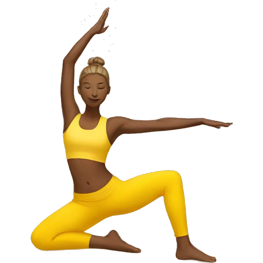 yoga yellow emoji emoji
