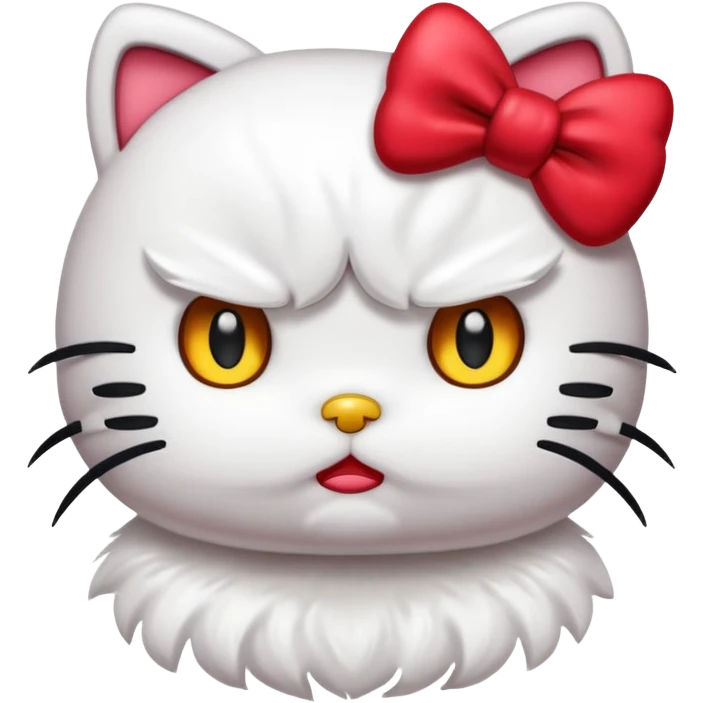 Angry hello kitty  emoji