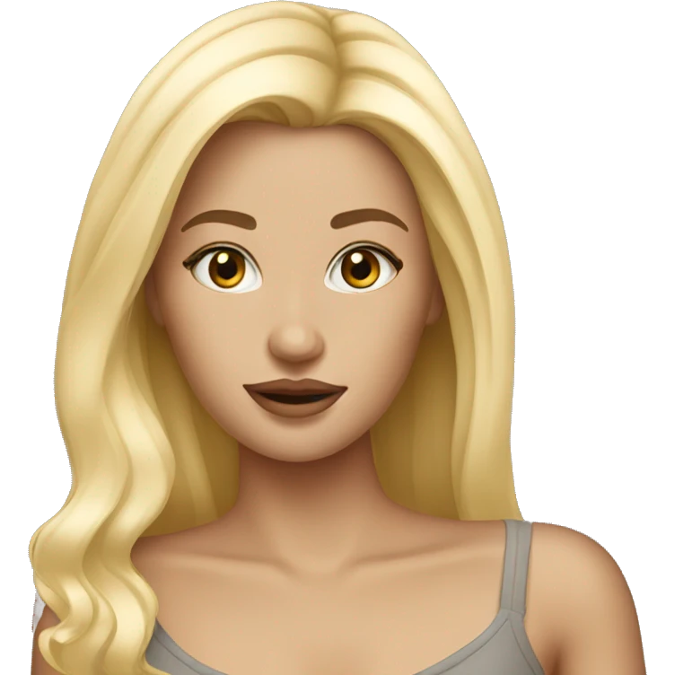 blonde girl model emoji