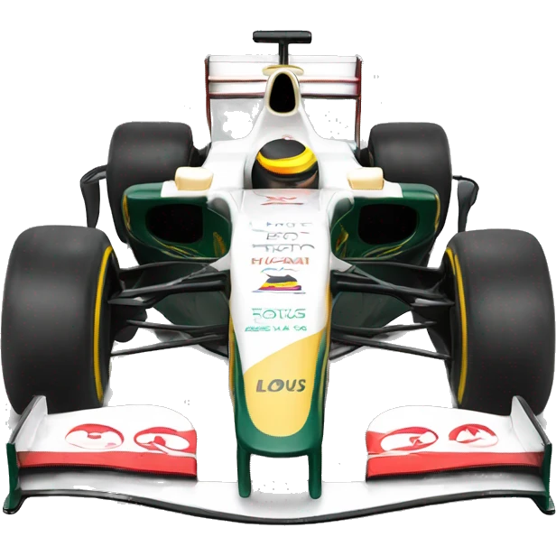 2012 formula 1 car with Lotus  emoji