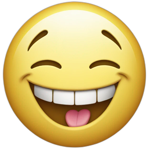 The big smiley face has a word "乐" in its mouth emoji
