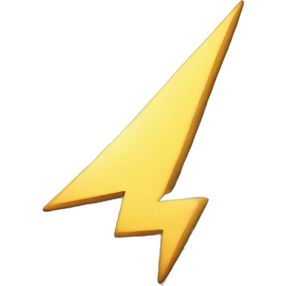 blue lightning emoji