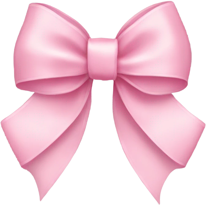 light pink ribbon bow emoji