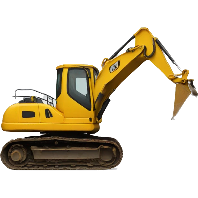 Duck on a excavator emoji