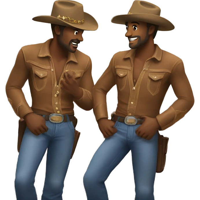 Two gay cowboys broke back mountain emoji