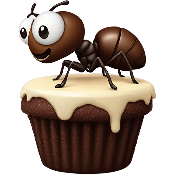 ant eating brasilian brigadeiro emoji
