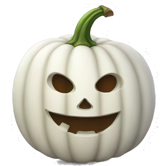 White pumpkin emoji