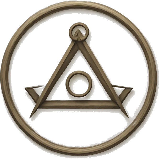 architectural symbol, square and compass emoji