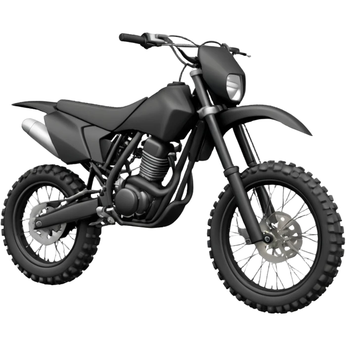Moto cross noire emoji