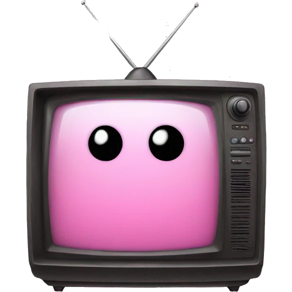 Pink tv  emoji