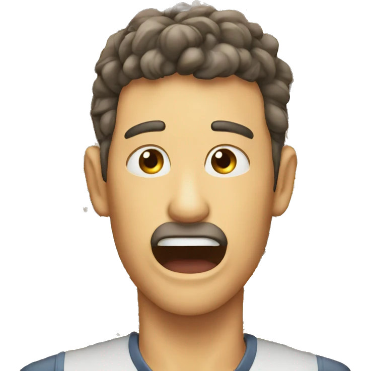 humano haciendo mewing emoji