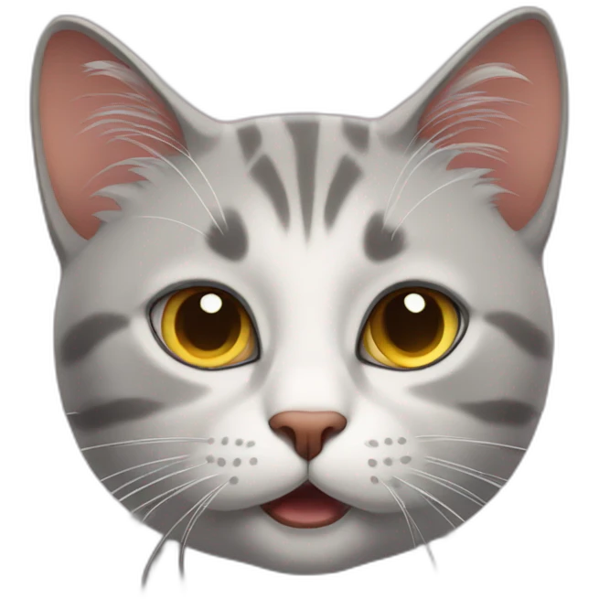 The cat is in shock emoji