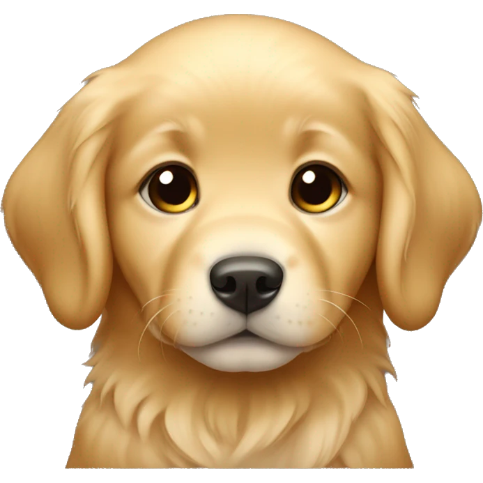 Golden retriever baby  emoji