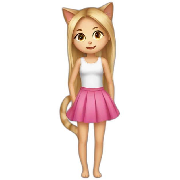 girl-kiss-cat emoji