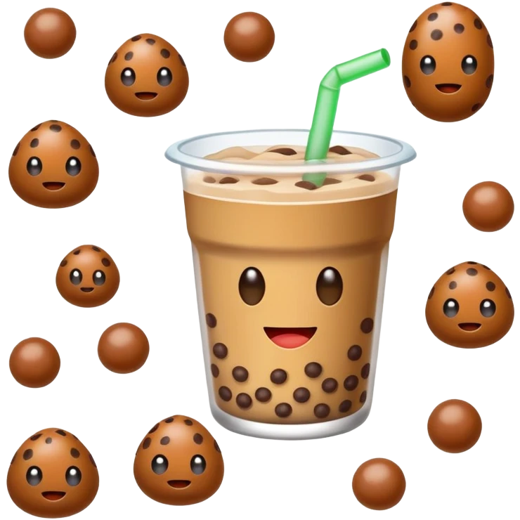 poop boba  emoji