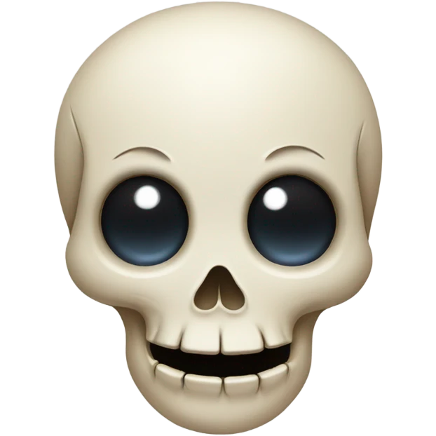 skull with a smile and tears in the eyes emoji