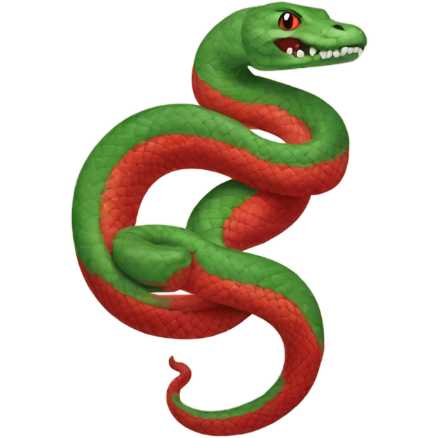 Año nuevo chino, serpiente roja  emoji