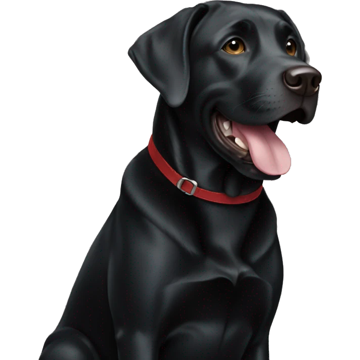 Boy black lab  emoji