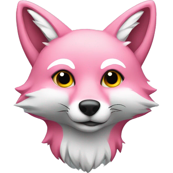 Pink fox emoji