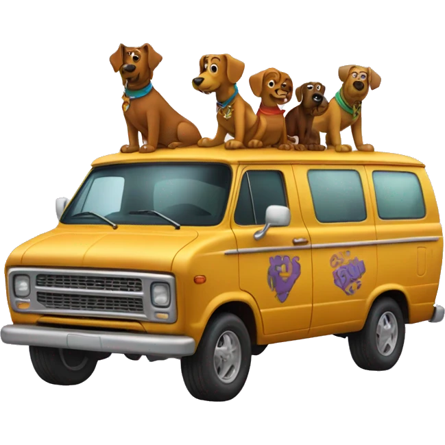 Scooby and the gang’s van emoji