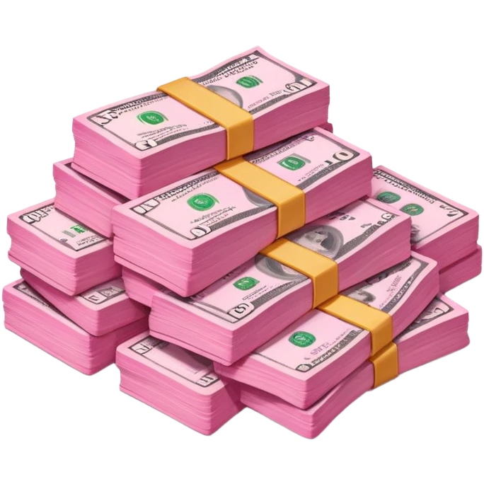 Pink money emoji