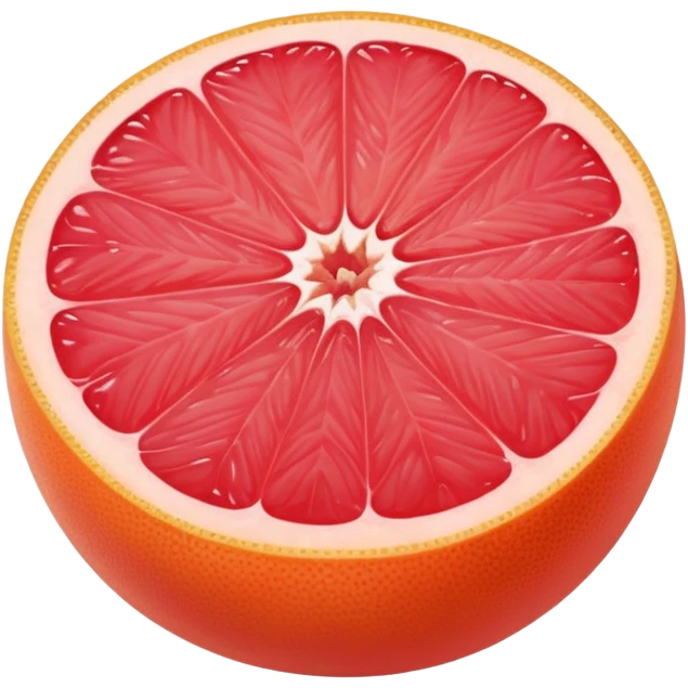 juicy grapefruit (pompelmo) with pink flesh emoji
