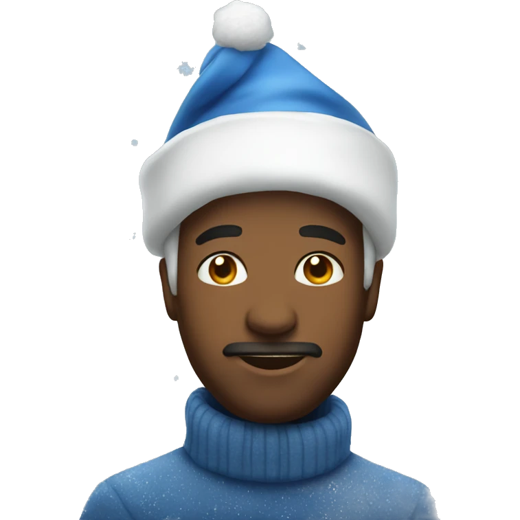 blue christmas  emoji