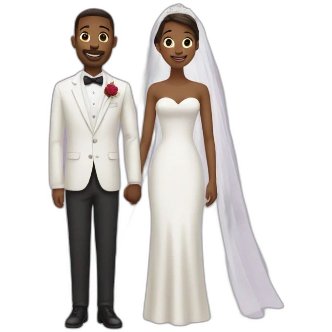 two people in love marrying emoji