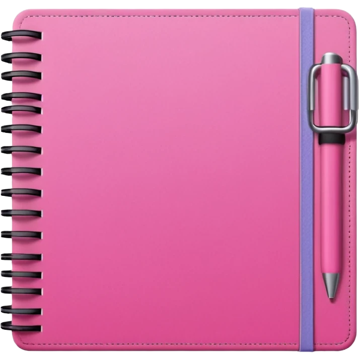 Розовый блокнот открытый  emoji